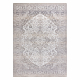 Tapis AURA J2818 gris / beige clair - Cadre, ornement, structurel, moderne