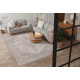 Tapis AURA J2818 gris / beige clair - Cadre, ornement, structurel, moderne