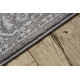 Tapis AURA J2818 gris / beige clair - Cadre, ornement, structurel, moderne