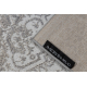 Tapis AURA J2818 gris / beige clair - Cadre, ornement, structurel, moderne