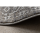 Tapis AURA J2818 gris / beige clair - Cadre, ornement, structurel, moderne