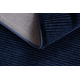 Tapis AURA J2659A bleu foncé - Cadre, lignes structurel, moderne