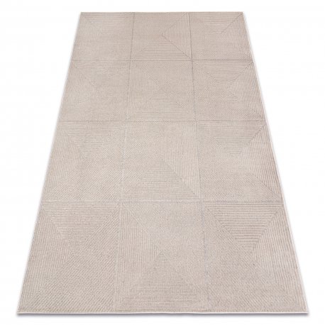 Carpet AURA J2624A beige - Geometric, structural, modern
