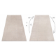 Carpet AURA J2624A beige - Geometric, structural, modern
