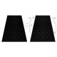 Carpet AURA J2556A black / anthracite - Geometric, structural, modern