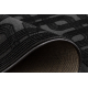 Carpet AURA J2556A black / anthracite - Geometric, structural, modern