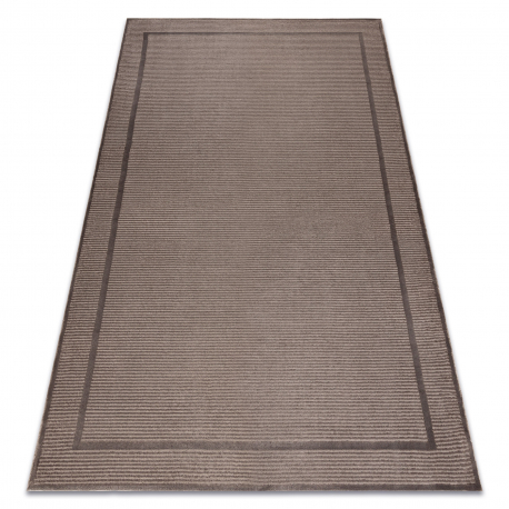 Kilimas AURA J2659A smėlio spalvos / vision - Rėmas, linije struktūrinis, modernus