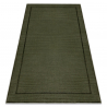 Dywan AURA J2659A zielony - Ramka, linie strukturalny, nowoczesny