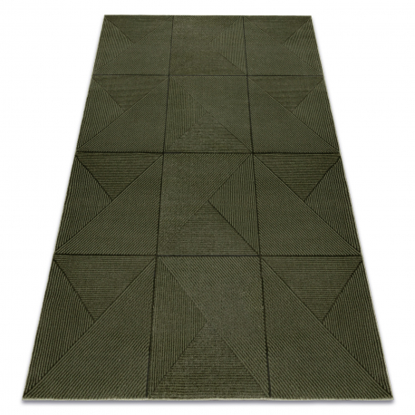 Carpet AURA J2624A green - Geometric, structural, modern