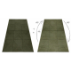Tepih AURA J2624A zelena - geometrijski, strukturalni, moderan