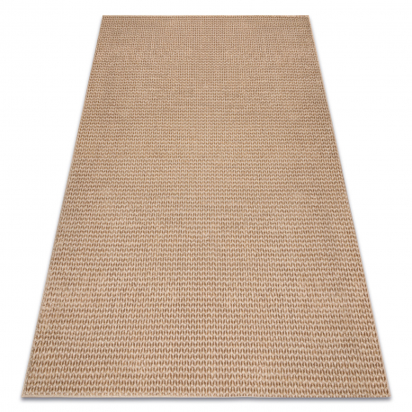 Tapis AURA E9787 beige - Motif à chevrons, structurel, moderne