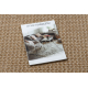 Tapis AURA E9787 beige - Motif à chevrons, structurel, moderne
