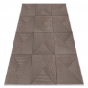 Dywan AURA J2624A beż / ciemny beż vision - Geometryczny, strukturalny, nowoczesny