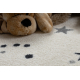 KIDDO Teppich 5308 Kreis creme, Sterne für Kinder, sensorisch 