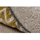 KIDDO Teppich 9426 Kreis beige / weiß Dreiecke, Party für Kinder, sensorisch 