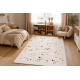 Tapis KIDDO 5308 crème étoiles pour enfants, sensoriel 