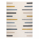 Tapis KIDDO 1465 blanc / gris clair, géométrique, lignes pour enfants, sensoriel 