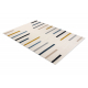 Tapis KIDDO 1465 blanc / gris clair, géométrique, lignes pour enfants, sensoriel 