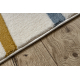 Tapis KIDDO 1465 blanc / gris clair, géométrique, lignes pour enfants, sensoriel 