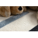 Tapis KIDDO 1465 blanc / gris clair, géométrique, lignes pour enfants, sensoriel 