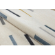 Tapis KIDDO 1465 blanc / gris clair, géométrique, lignes pour enfants, sensoriel 