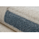 Tapis KIDDO 1465 blanc / gris clair, géométrique, lignes pour enfants, sensoriel 