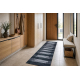 TAPIS DE COULOIR antidérapant LOTUS VENETO 60911 Rayures, géométriques gris lavable 