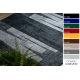 TAPIS DE COULOIR antidérapant LOTUS VENETO 60911 Rayures, géométriques gris lavable 