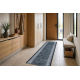 TAPIS DE COULOIR antidérapant LOTUS ROMANTIC 60980 Classique, ornement gris lavable 120 cm 