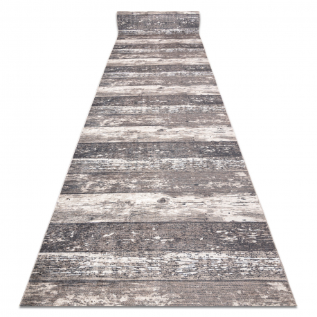 Läufer Antirutsch LOTUS DESKI 60931 Bretter beige ZUM WASCHEN 120 cm