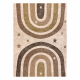 Tapis KIDDO 3854 crème / marrone chiaro, arcobaleno, stelle pour enfants, sensoriel 