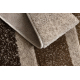 Tapis KIDDO 3854 crème / marrone chiaro, arcobaleno, stelle pour enfants, sensoriel 