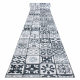 Gumuota vaikštynė LOTUS AZULEJO 60970 Lopinis darbas, Lisabonos plytelės pilka plovimo 60 cm 
