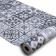 Gumuota vaikštynė LOTUS AZULEJO 60970 Lopinis darbas, Lisabonos plytelės pilka plovimo 80 cm 