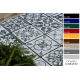 Gumuota vaikštynė LOTUS AZULEJO 60970 Lopinis darbas, Lisabonos plytelės pilka plovimo 120 cm