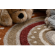 KIDDO tapijt 4426 beige / crème, regenboog, harten voor kinderen, zintuiglijk 