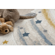 KIDDO kilimas 5264, kremastaas / kreminės, pilka, Vaivorykštė, žvaigždės vaikams, sensorinis 
