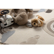 Tapis KIDDO 5644 crème / beige, arc-en-ciel, nuages pour enfants, sensoriel 