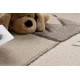 Tapis KIDDO 6106 crème chaton, couronne enfants, sensoriel 