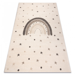 Covor KIDDO 5151 crem / bej, curcubeu, stele pentru copii, senzorial