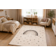 Tapis KIDDO 5151 crème / beige, arc-en-ciel, étoiles pour enfants, sensoriel 
