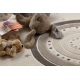 Tapis KIDDO 5151 crème / beige, arc-en-ciel, étoiles pour enfants, sensoriel 