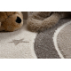 Tapis KIDDO 5151 crème / beige, arc-en-ciel, étoiles pour enfants, sensoriel 