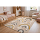 Tapis KIDDO 6109 crème / blanc, arc-en-ciel, cœurs pour enfants, sensoriel 