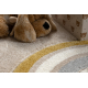 Tapete KIDDO 6109 creme / branco, arco-íris, corações para crianças, sensorial