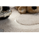 Tapis KIDDO 6111 crème rues, travaux enfants, sensoriel 