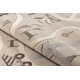 Tapis KIDDO 6111 crème rues, travaux enfants, sensoriel 
