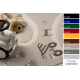Tapis KIDDO 6111 crème rues, travaux enfants, sensoriel 