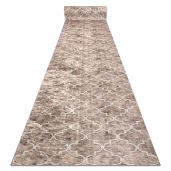 Läufer Antirutsch LOTUS CLOVER 60920 Kleeblatt, Melange beige ZUM WASCHEN 100 cm