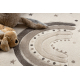Tapis KIDDO 5151 cercle crème / beige, arc-en-ciel, étoiles pour enfants, sensoriel 